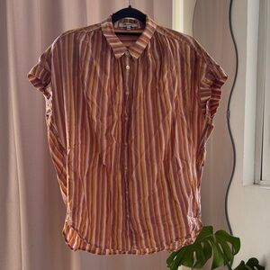 Madewell Multicolor Striped Collared Shirt